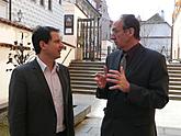 2011-04 Setkání se starostou Freistadtu - starosta Dalibor Carda, foto: Archiv město Český Krumlov
