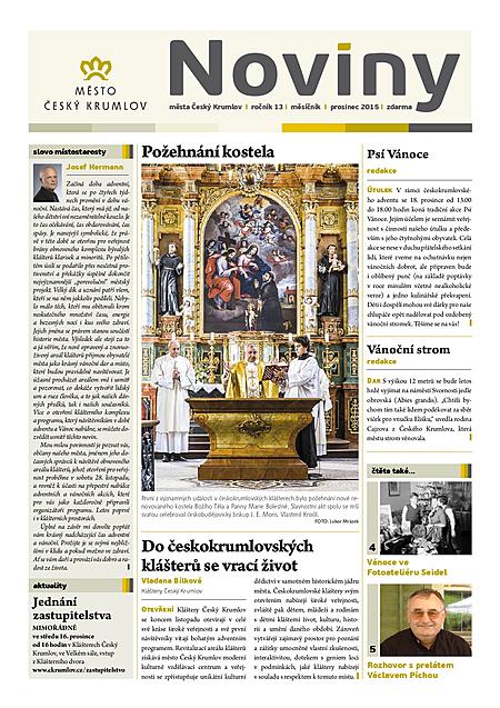 Titulka noviny prosinec 2015