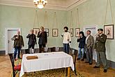 Podpis memoranda o spolupráci mezi Schwarzenberskou granátnickou gardou, Městem Český Krumlov a Národním památkovým ústavem, 24.5.2017, foto: Lubor Mrázek