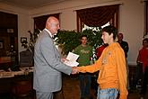 14. září 2009 - Starosta Luboš Jedlička ocenil úspěšné reprezentanty, foto: Jitka Augustinová